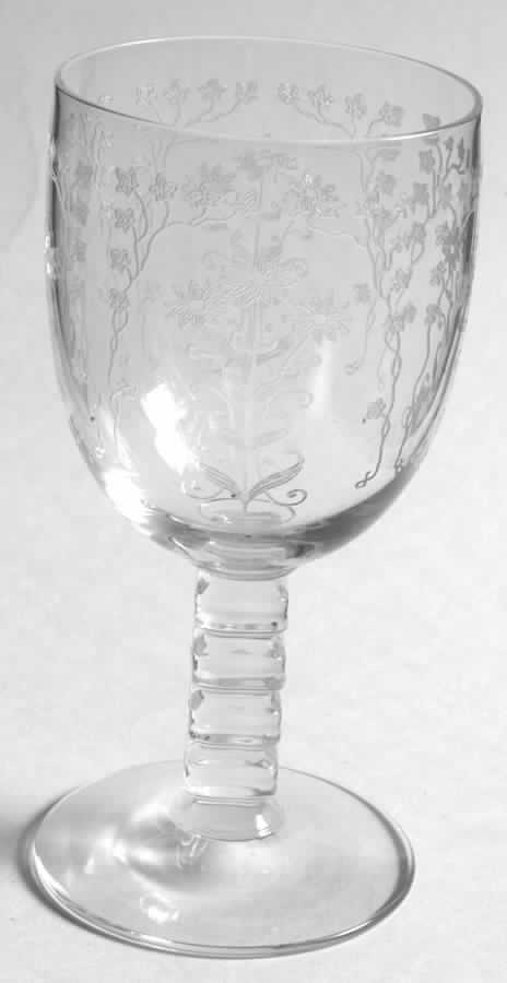 Manor Clear Water Goblet by Fostoria-1