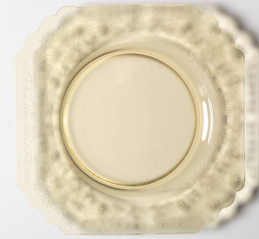 Manor Topaz Square Luncheon Plate by Fostoria-1