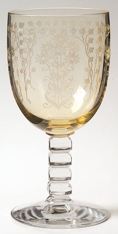 Manor Topaz Water Goblet by Fostoria-1