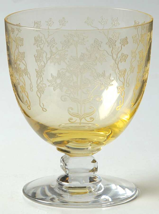 Manor Topaz Oyster or Fruit Cocktail by Fostoria-1