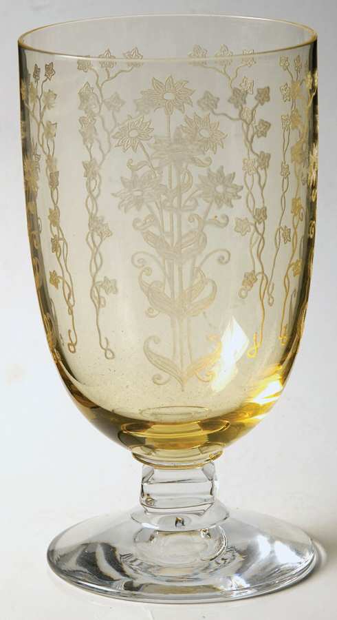 Manor Topaz Footed Tumbler by Fostoria-1