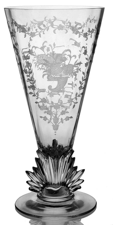 Mayflower 9" Footed Flower Vase by Fostoria-1