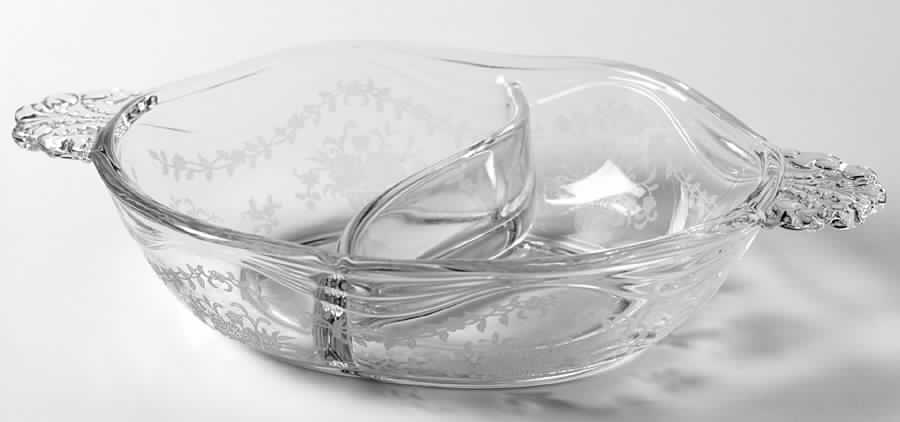 Mayflower 8" Oval 2 Part Relish by Fostoria-1