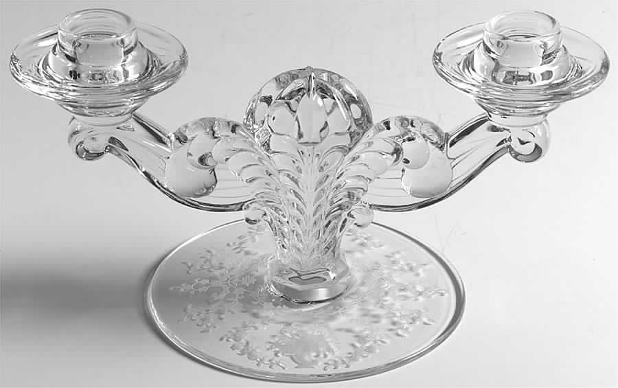 Mayflower Double Light Candlestick by Fostoria-1