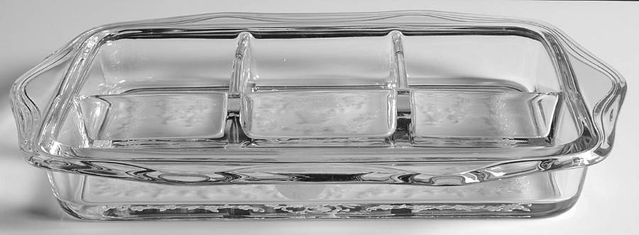 Mayflower 9" Rectangular 4 Part Celery/Relish by Fostoria-1