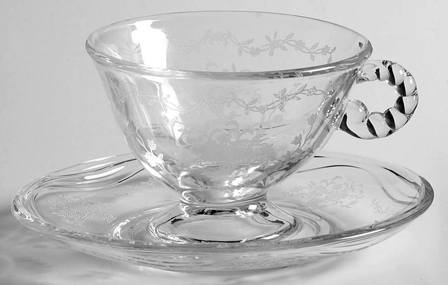 Mayflower Cup & Saucer Set by Fostoria-1