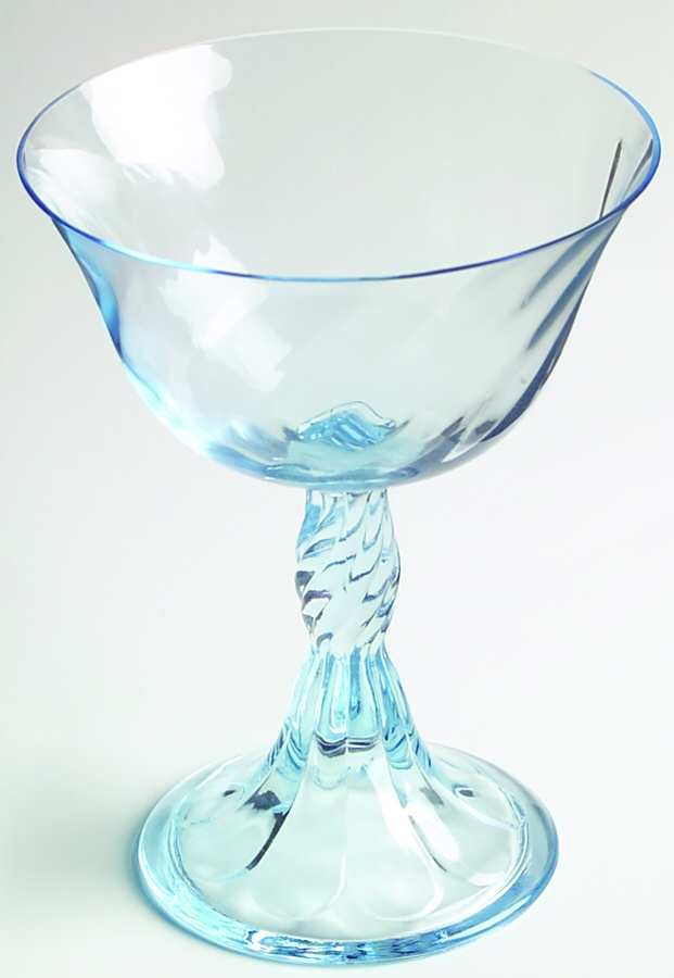 Maypole Blue Champagne/Tall Sherbet by Fostoria-1