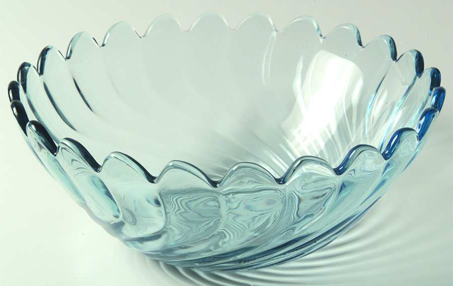 Maypole Blue 9" Round Bowl by Fostoria-1