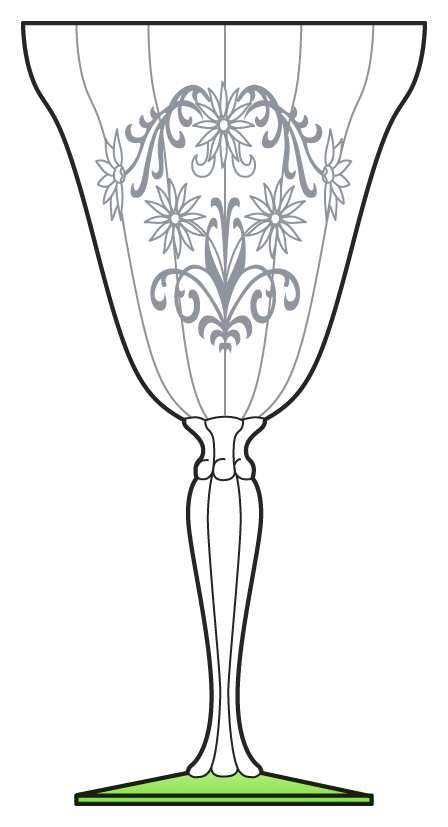 Mayday Water Goblet by Fostoria-1
