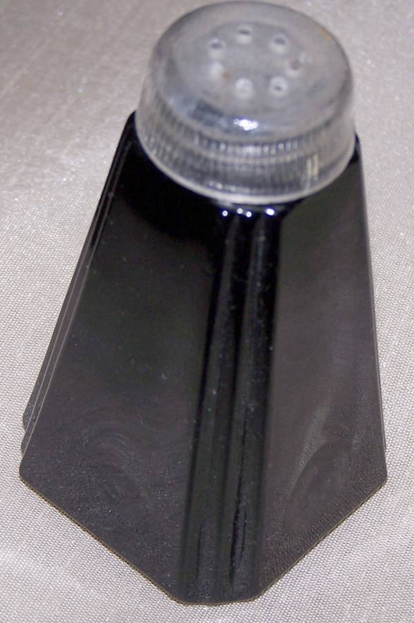 Mayfair Ebony Shaker with Glass Lid by Fostoria-1