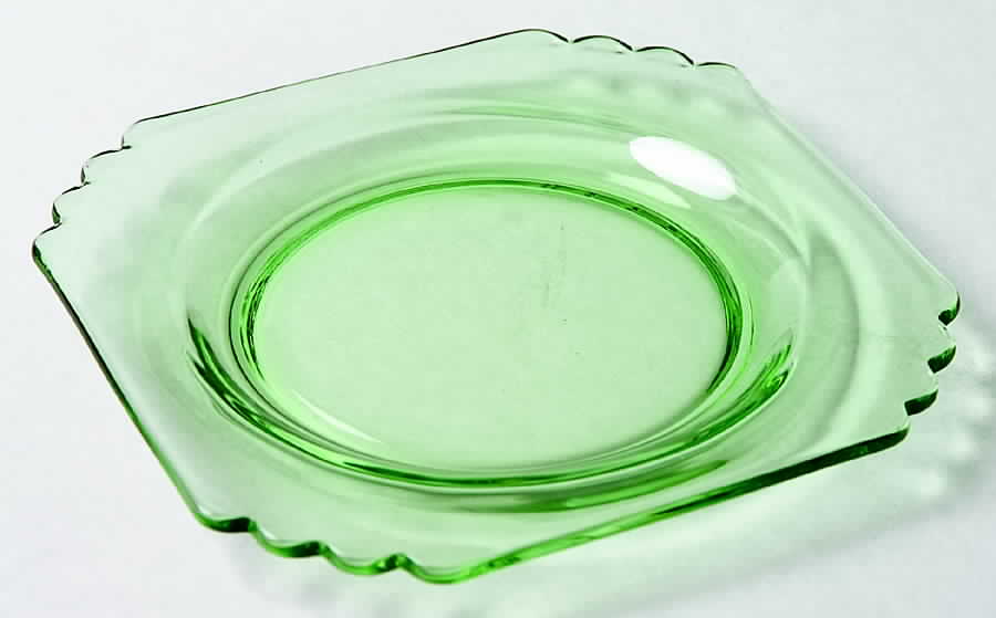 Mayfair Green (Light Green, Line 2419) Bread & Butter Plate by Fostoria-1
