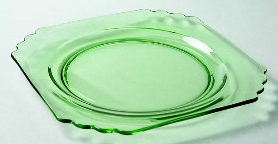 Mayfair Green (Light Green, Line 2419) Dinner Plate by Fostoria-1