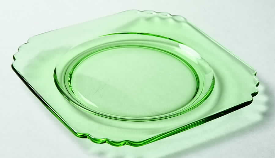 Mayfair Green (Light Green, Line 2419) 7" Salad Plate by Fostoria-1