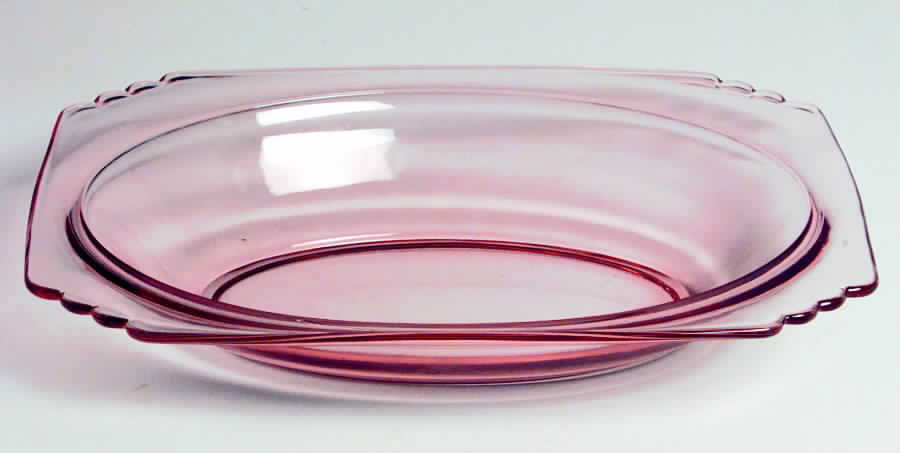 Mayfair Pink Oval Bowl by Fostoria-1