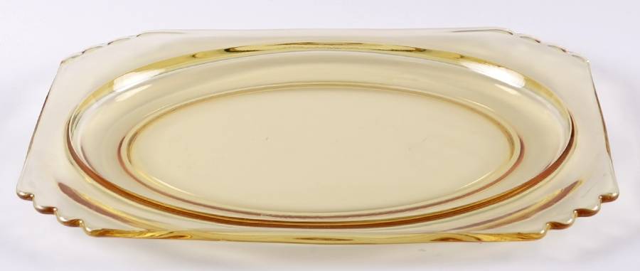Mayfair Topaz 13" Oval Platter by Fostoria-1