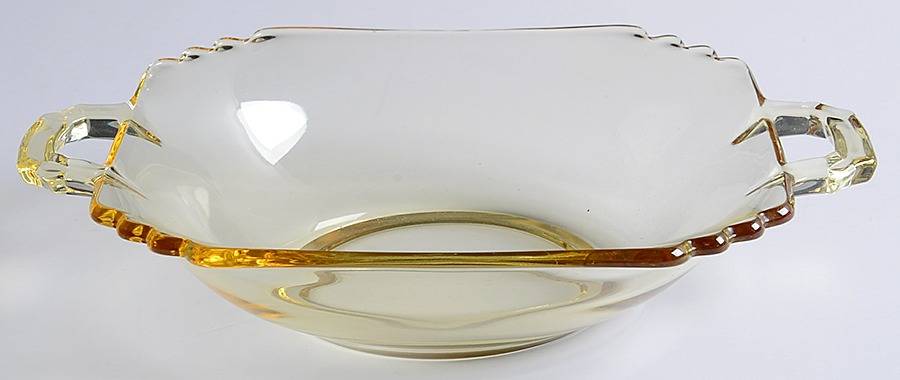 Mayfair Topaz Flat Open 2 Handled Jam/Jelly by Fostoria-1