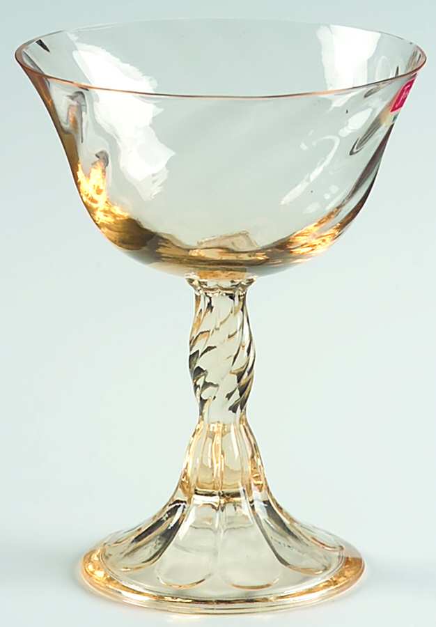 Maypole Yellow Champagne/Tall Sherbet by Fostoria-1