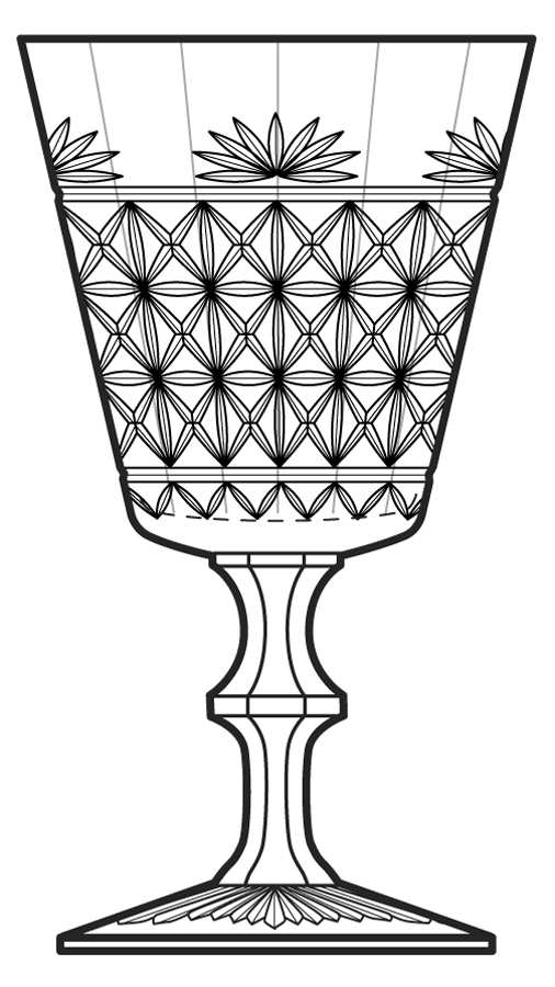 Memories Water Goblet by Fostoria-1