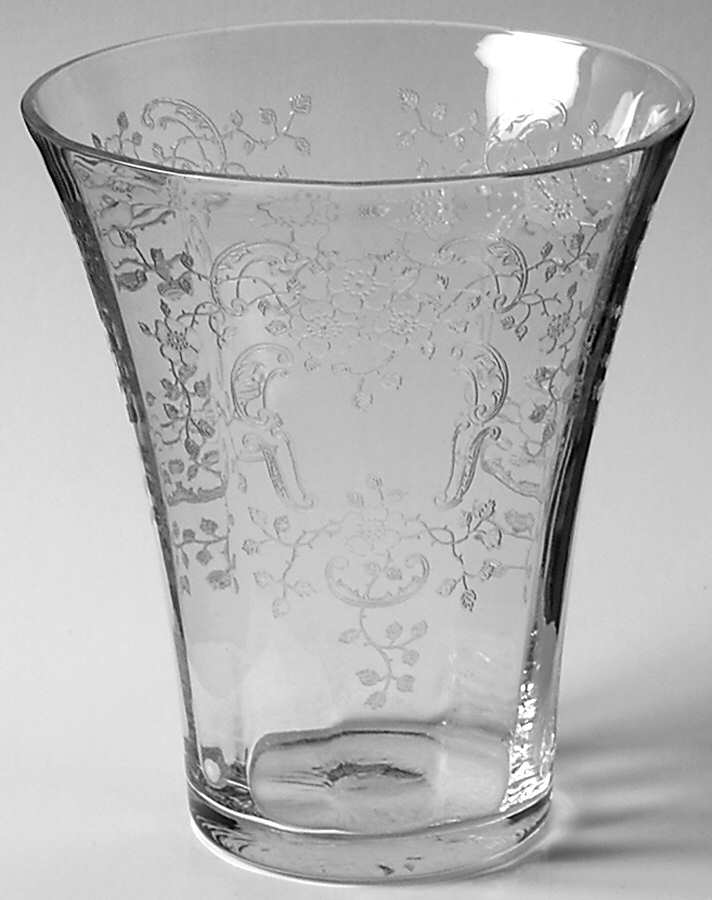 Meadow Rose Clear 5" Flared Vase by Fostoria-1