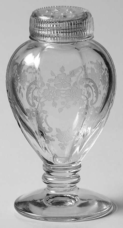 Meadow Rose Clear Shaker & Glass Lid by Fostoria-1