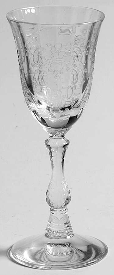 Meadow Rose Clear Cordial Glass by Fostoria-1