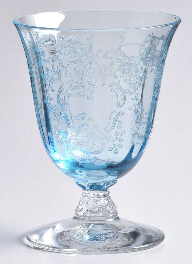 Meadow Rose Blue Oyster or Fruit Cocktail by Fostoria-1