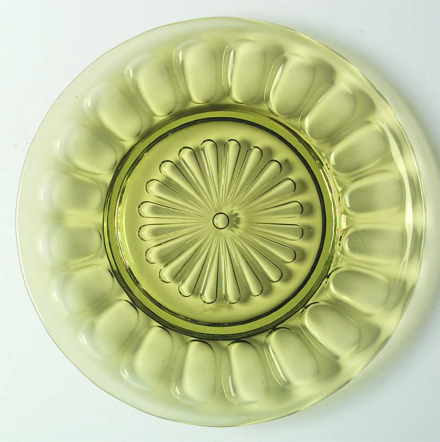 Mesa Olive Green Luncheon Plate by Fostoria-1