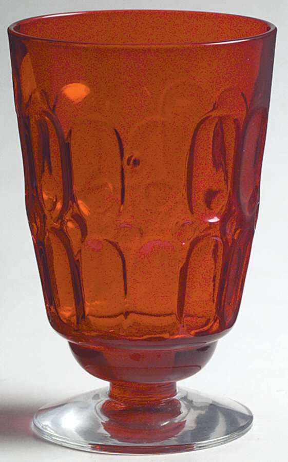 Mesa Red Water Goblet by Fostoria-1