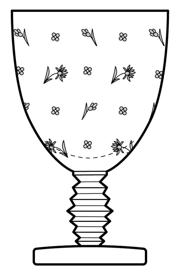 Millefleur Water Goblet by Fostoria-1