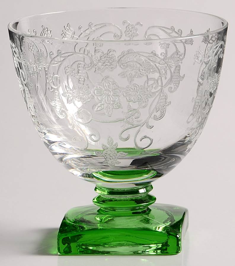 Minuet Green (Stem 4020) Oyster or Fruit Cocktail by Fostoria-1