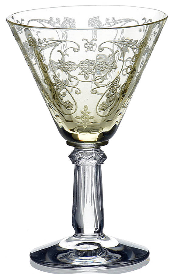 Minuet Yellow (Stem 6002, Yellow Bowl) Cordial Glass by Fostoria-1
