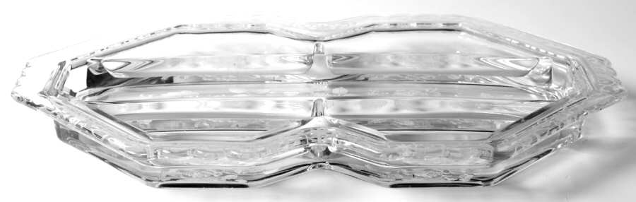 Midnight Rose 13" Oblong 5 Part Relish by Fostoria-1