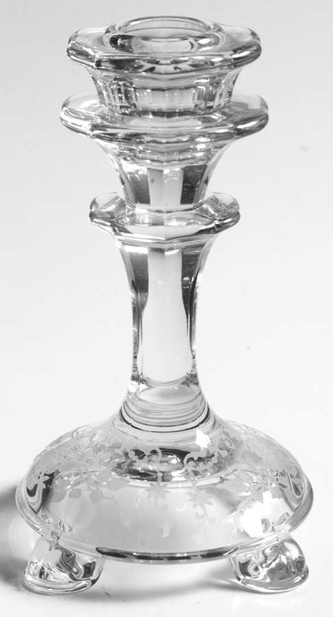 Midnight Rose 5" Single Light Candlestick by Fostoria-1