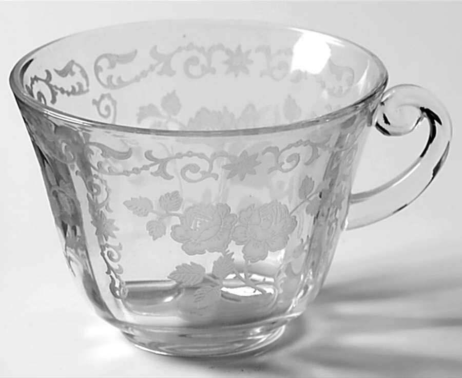 Midnight Rose Cup Only by Fostoria-1