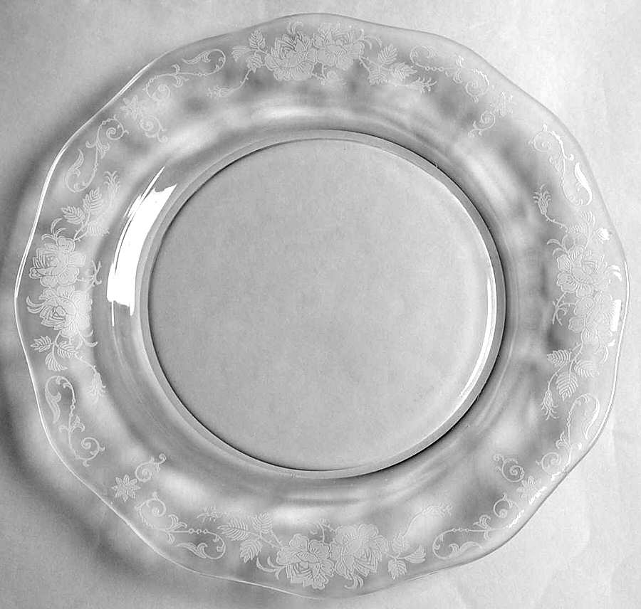 Midnight Rose Dinner Plate by Fostoria-1