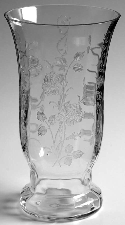 Midnight Rose 7" Flared Vase by Fostoria-1
