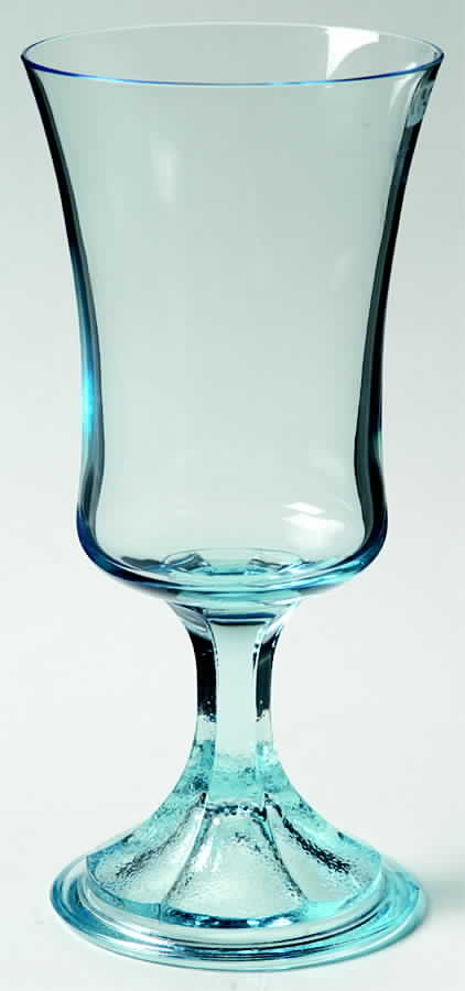 Misty Blue Water Goblet by Fostoria-1
