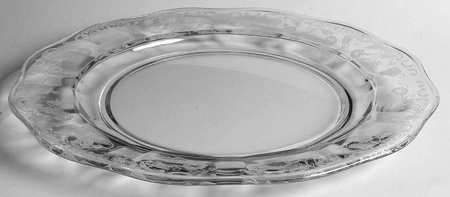 Morning Glory (Stm#6007, Etch #313) Dinner Plate by Fostoria-1