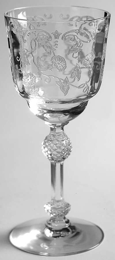 Morning Glory (Stm#6007, Etch #313) Wine Glass by Fostoria-1
