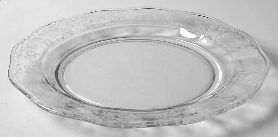 Morning Glory (Stm#6007, Etch #313) Luncheon Plate by Fostoria-1