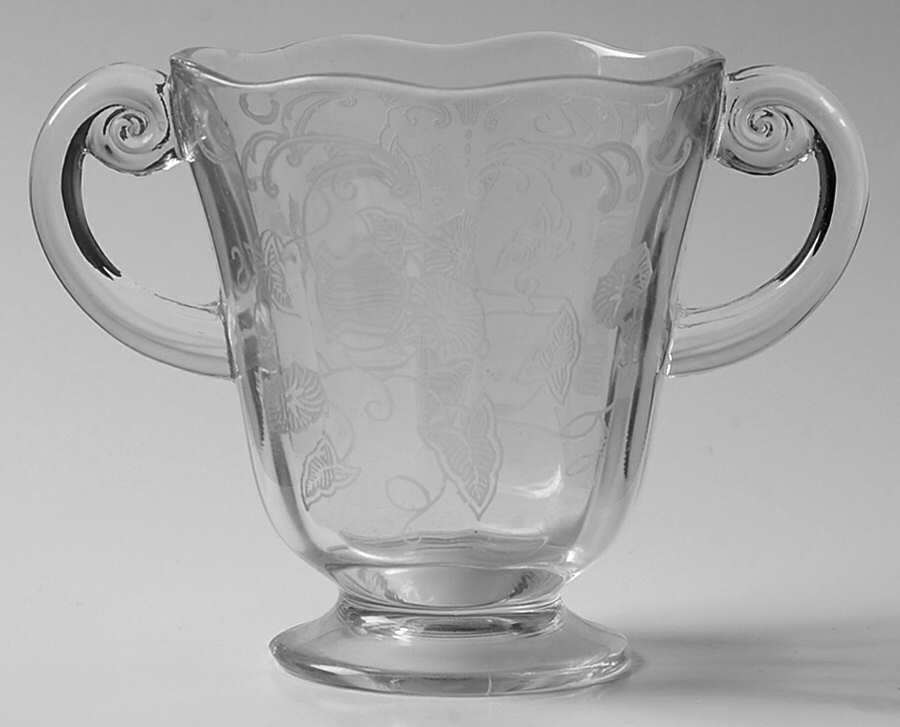 Morning Glory (Stm#6007, Etch #313) Open Sugar by Fostoria-1
