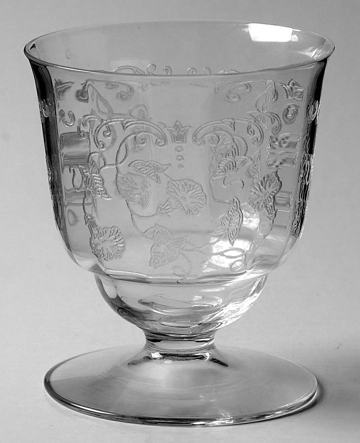 Morning Glory (Stm#6007, Etch #313) Oyster or Fruit Cocktail by Fostoria-1