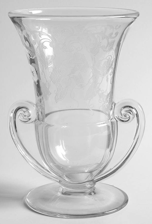 Morning Glory (Stm#6007, Etch #313) 7" Flower Vase by Fostoria-1