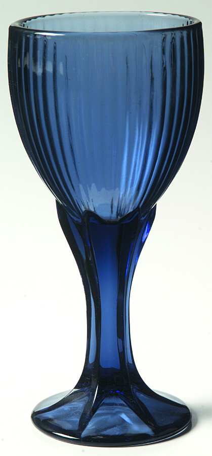 Monet Dark Blue Wine Glass by Fostoria-1