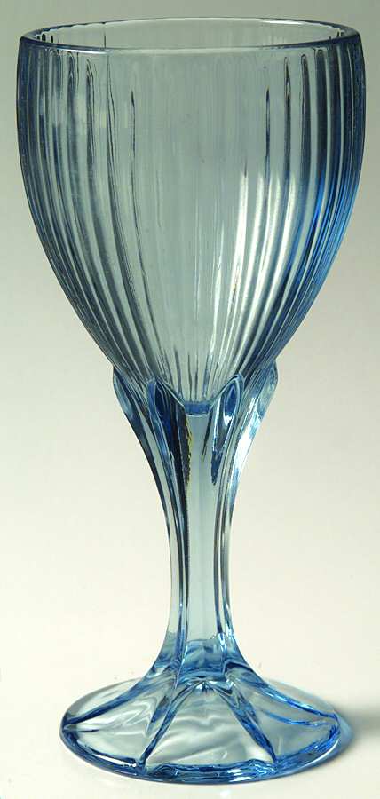 Monet Light Blue Water Goblet by Fostoria-1