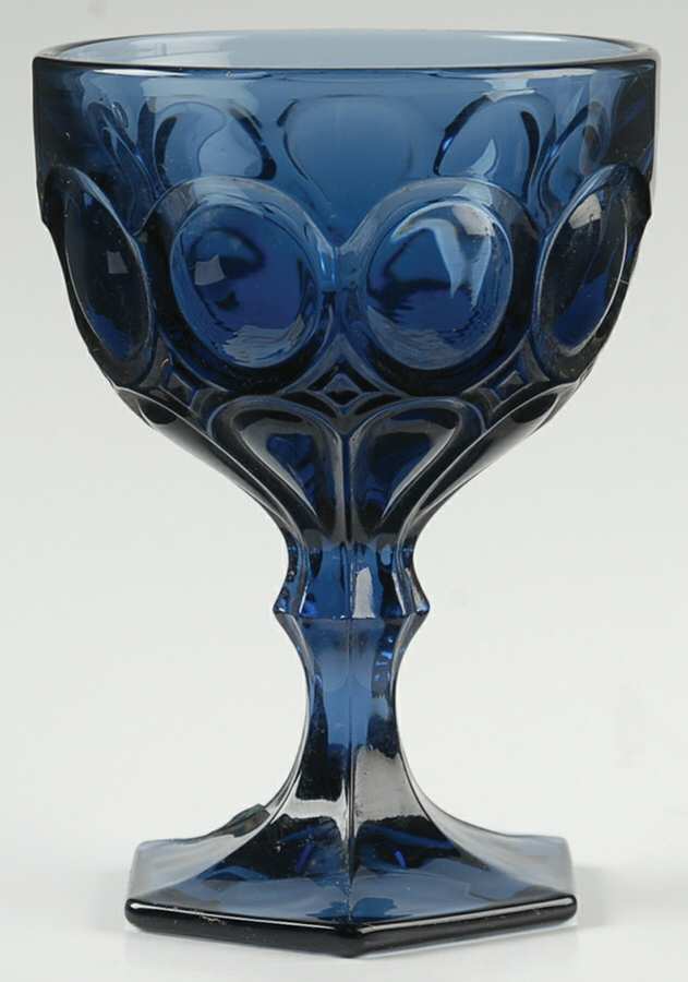 Moonstone Dark Blue Champagne/Tall Sherbet by Fostoria-1