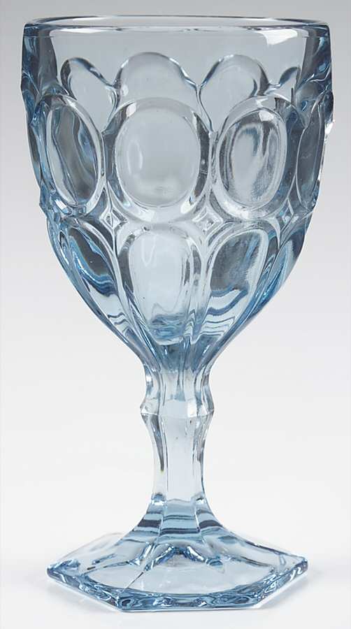 Moonstone Light Blue Water Goblet by Fostoria-1