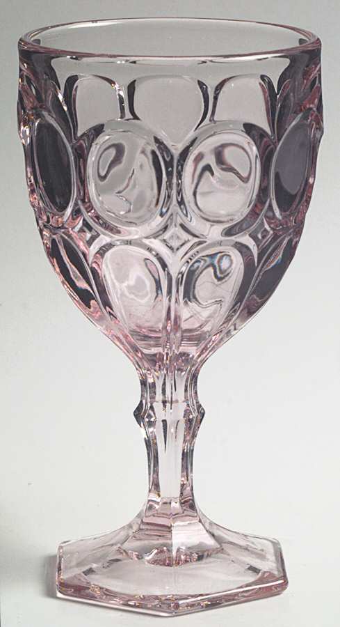 Moonstone Pink Water Goblet by Fostoria-1