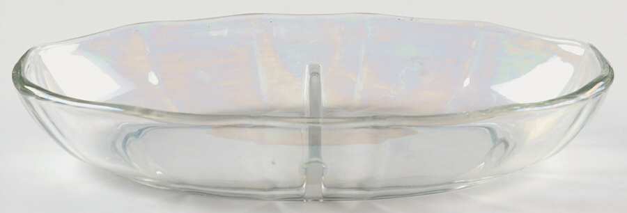 Mother of Pearl (Stem 6012) 8" Oval 2 Part Relish by Fostoria-1