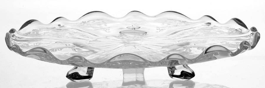 Navarre Clear Three Toed Tidbit (Baroque Shape) by Fostoria-1